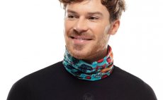 Multifunkn tek Buff Original CoolNet UV+ DeYoung Brown Flank Orange