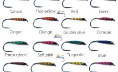 Odran pav paprsky Quill & Fly Stripped Peacock Quills