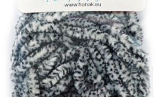 Speciální syntetická šenylka Hanák Competition MOP Chenille grizzly bílá