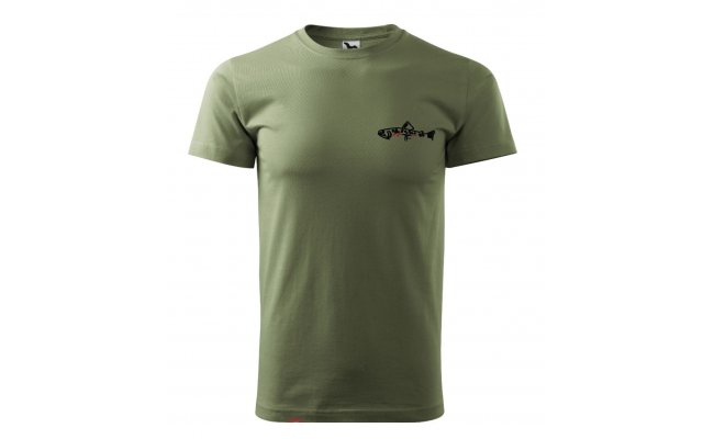 Triko s krtkm rukvem Tommi-Fly Pstruh Poton Khaki Triko s krtkm rukvem Tommi-Fly Pstruh Poton Khaki XS