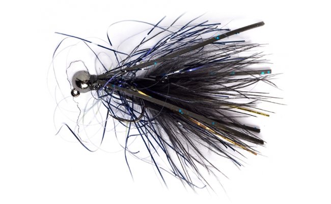 Jig streamer UV erno-modr s gumovmi noikami B/P Jig streamer UV erno-modr s gumovmi noikami B/P, vel. 10