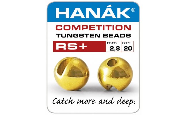 Tungstenov kuliky Hank Competition RS+ Zlat Tungstenov kuliky Hank Competition RS+ Zlat 2,3 mm, 20 ks