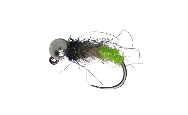 Tungstenov jig Chrostk s vrazn zelenm zadekem a stbrnou hlavikou Tungstenov jig Chrostk s vrazn zelenm zadekem a stbrnou hlavikou, vel. 12