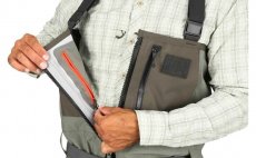 Brod�c� kalhoty Simms Freestone Z Stockingfoot Dark Gunmetal - TIZIP� & Vnit�n� kapsa 