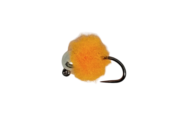 Tungstenov� jig Micro-Egg se st��brnou hlavi�kou oran�ov� B/P Tungstenov� jig Micro-Egg se st��brnou hlavi�kou oran�ov� B/P, vel. 14