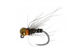 Tungstenov jig s oranovm lmekem ... Tungstenov jig s oranovm lmekem a zlatou hlavikou, vel. 16