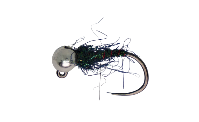 Tungstenov jig s tmavm spectra pavm tlkem a stbrnou hlavikou Tungstenov jig s tmavm spectra pavm tlkem a stbrnou hlavikou, vel. 14