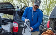 Funkn mikina Simms Midweight Core Top Quarter-Zip Rich Blue - V akci