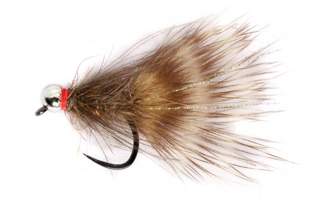 Jig streamer CDC napodobenina stevle se stbrnou hlavikou B/P Jig streamer CDC napodobenina stevle se stbrnou hlavikou B/P, vel. 12, 3,8 mm