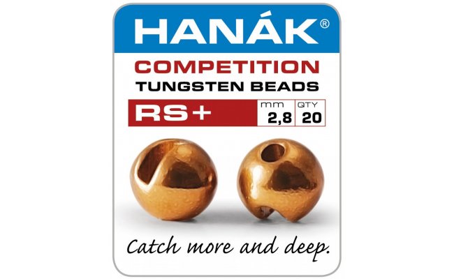 Tungstenov kuliky Hank Competition RS+ Mdn Tungstenov kuliky Hank Competition RS+ Mdn 2,3 mm, 20 ks