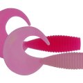 Gumové nástrahy Kinetic Curlypup - růžovo/bílá