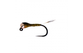 Tungstenov jig Perdigon se zlato-rovo ... Tungstenov jig Perdigon se zlato-rovou hlavikou erno-olivov, vel. 16